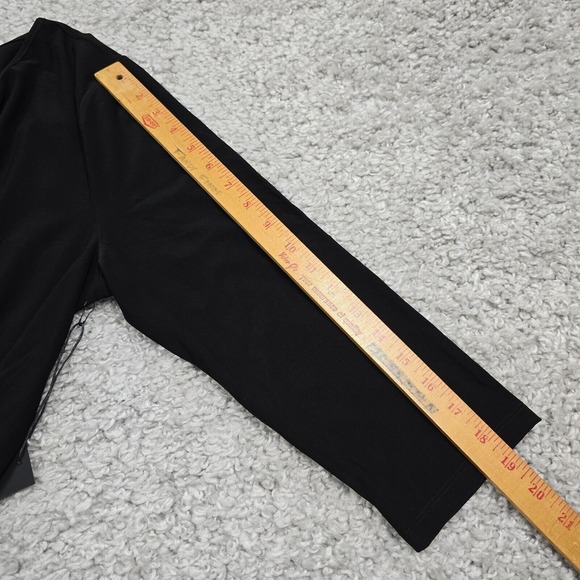 Liv by Habitat Top Womens Large Black Scoop Neck Stretch Tunic Minimalist - Picture 11 of 12